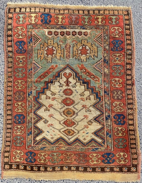 Konya Prayer Rug Circa 1840 Size: 95x127 cm                         
