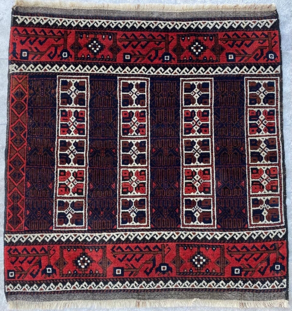 Late 19th Century Baluch Size:85x85 cm                           