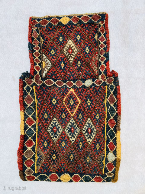 Kurdish Jaf saltbag,1880 circa,size 60x37cm                            