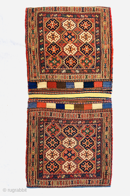 Beautiful Complete Kurdi somac  khorjin Qazvin area circa 1880 in perfect condition size115x53cm
Please Contact this email for more information. 
hamidparsacarpet@yahoo.com            