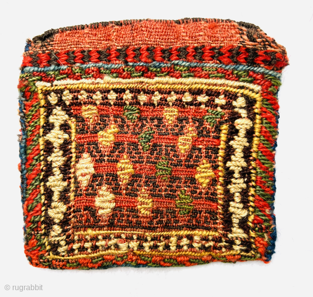 rare Qashqai miniature bag, circa 1880 — all natural dyes with a very attractive weaving technique.Please Contact this email for more information.
hamidparsacarpet@yahoo.com           