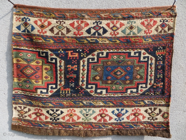 beautiful Shahsevan sumak mafrash panel all fantastic natural dyes,size 46x57cm                       