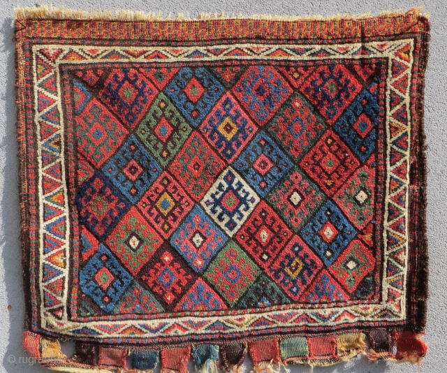 Jaf kurdish,wonderful natural colours and wool-circa 1880.size 60x70                         