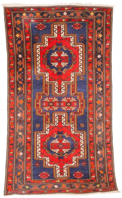 Caucasian kazak circa 1920-1940 size 227x120cm                           