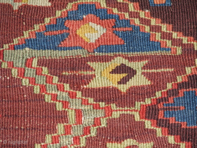 Anatolian Kilim With Wonderful Colours.                            