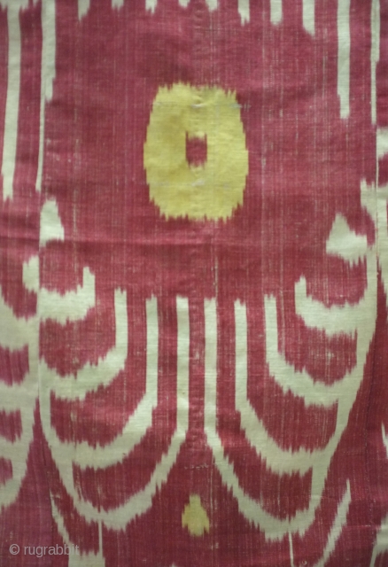 Uzbek Ikat Panel Late C19th 150 x 108                         