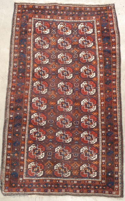 Turkestan Beshir Tribal Rug, 5'10" x 3'4"

A tribal rug from East Turkestan with all-over geometric motif.                 