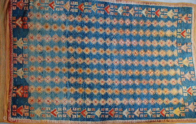 High Atlas Mts. Ait Ouaouzquite, Berber wool 96"x 56", 1940s                       