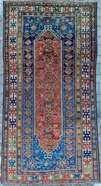 Size : 128 x 268 cm,
Old kazakh .                         