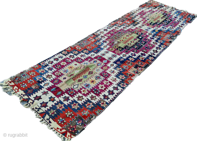 Size: 92x312 cm,
East anatolia , Malatya (Sinanli) kilim                         