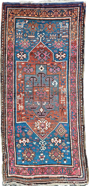 East Anatolia , Kagizman .
Could be Armenian . 
Size ; 90 x 180 cm
The late 1800s were hectic and stressful. While the local people were dealing with the bandits, they were also  ...