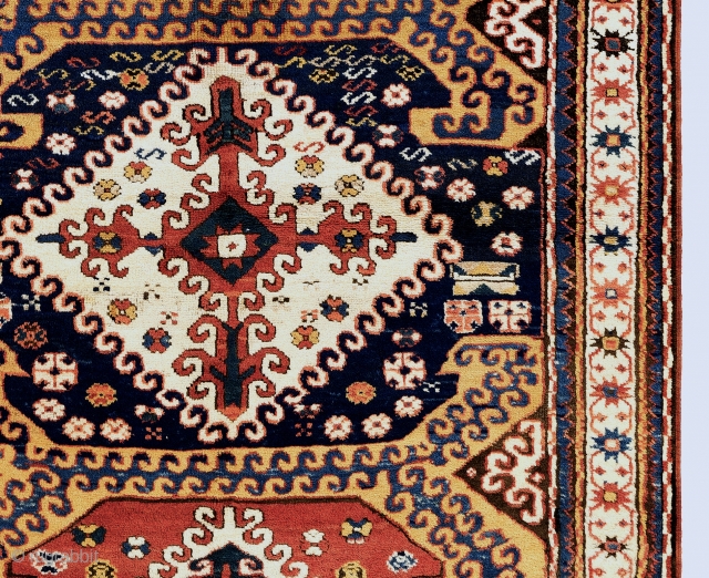 Chelaberd Rug, Karabagh, South West Caucasus, 4'5" x 8'  (135x240 cm), ca 1900 or before, in German Condition.              