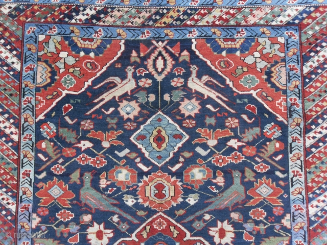 Antique Caucasian Seichur Rug, 73x49 inches, excellent condition, 19th Century.                       