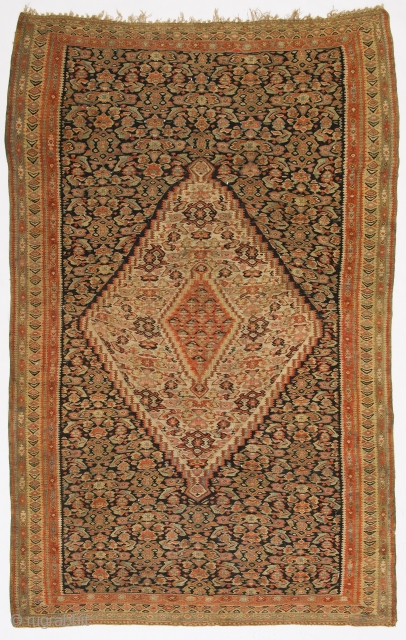 Senneh Kilim, 128x196 cm, 19th Cen.                           