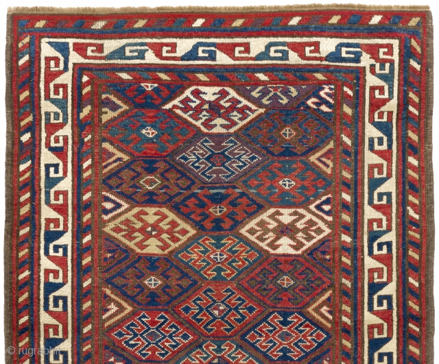 South Caucasian or North West Persian Rug, Kazak?  47x77 inches (119x195 cm), late 19th Century                 