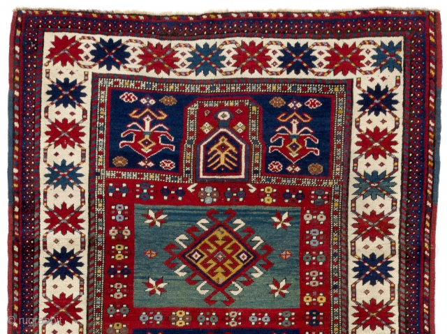 Antique Caucasian Kazak Rug, 131x290 cm. Very good original condition, no repairs, no issues.                   