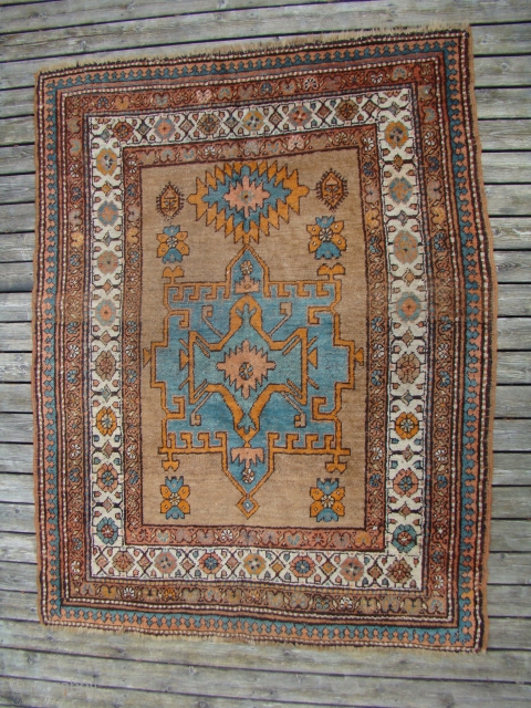 NW Persian Bakhshaish small rug with wool foundation. 4'4"X5'8" OR 132X172 Cm.
                     