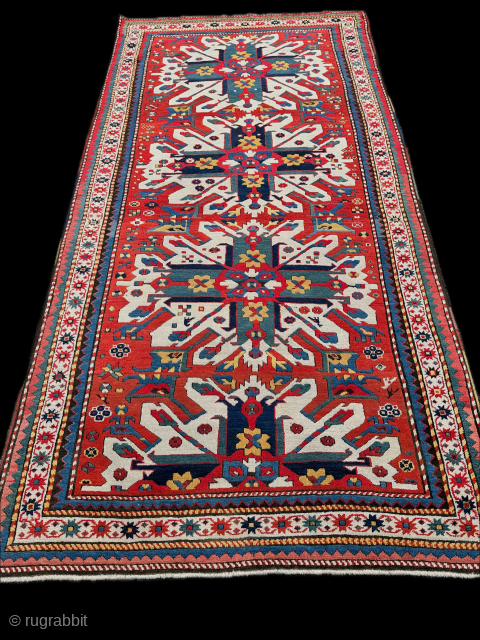 Stunning Caucasian Kazak Adler from the mid 19Th Century in Full pile.

A quality of Adler never seen before.

it Measures 270 x 135 Cm 

visit www.anatoliantappeti.com

For more photo Contact info@anatoliantappeti.com
    