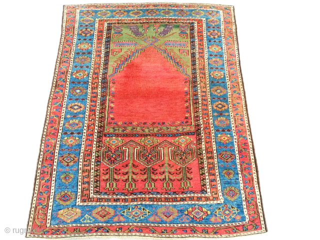 CENTRAL ANATOLIA KONYA LADIK  CM 1,60 X 1.25  MID 19TH CENTURY  PERFECT STATE OF CONSERVATION NATURAL  COLOR FUL  MORE PHOTOS PLEASE  info@anatoliantappeti.com
whatsapp  +393385355866   