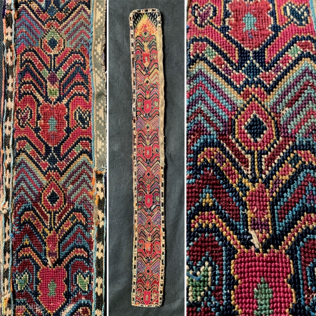 An excellent antique silk embroidered Uzbek belt from Shahrisabz ( Shakhrisabz ) region of Uzbekistan and dates to second half of 19th century. These types of belts were one of the most  ...