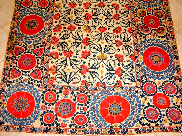 I'm thrilled, and rather proud, to start the year 2010 by offering for sale a SENSATIONAL  antique suzani from the "green city" of Shakhrisabz, in Uzbekistan. It dates back to 1800,  ...