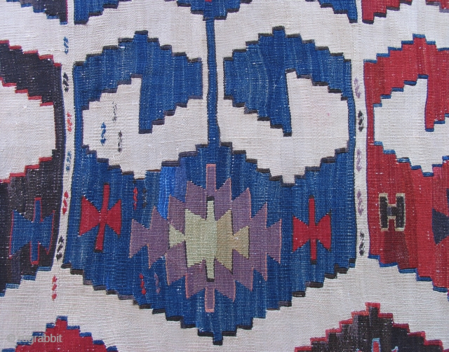 Anatolian Kilim Half. Izmir Region? 19th Century.                          