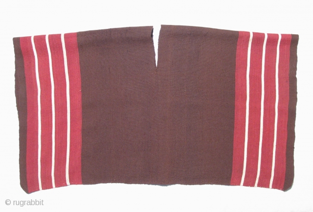 Aymara Kawa Ponchito,  19th century, Bolivia, Altiplano region.  Minimal aesthetic, authentic.  Worn over ponchos on ceremonial occasions by male, community leaders.  36.5 x 40 inches.    