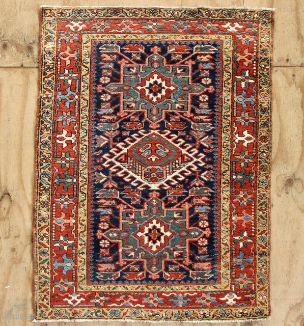 Small Karadja rug in excellent condition 101 x 135cm / 3'3" x 4'4"                    