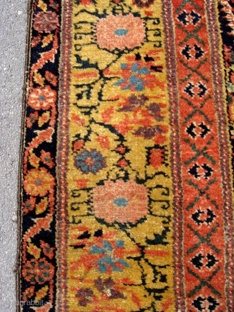 Fabulous quality Antique North West Persian runner circa 1860. 5m x .95m or 16'3" x 3'2". The best quality of wool, soft and glossy yet prickly to the touch when brushed against  ...