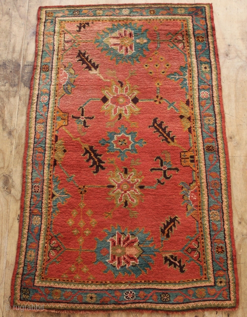 Antique Oushak rug, more photos upon request. 4'2" x 6'8"                       