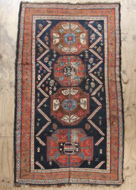 The loveliest Veramin rug I have seen for a very long time. It's fun to look at, and instills an urge to own. Can you feel it...? Approx 5 x 9' in  ...