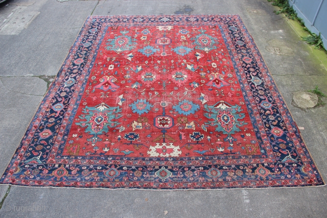 Beautiful Bakshiash carpet 368 x 453cm / 12'1" x 14'10"                       