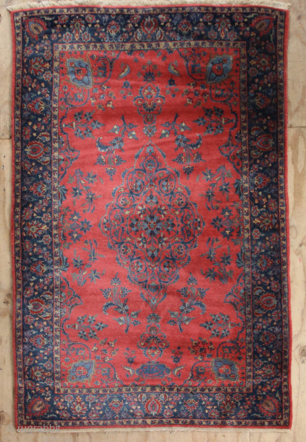 Super fine American Sarouk in perfect condition, with signature panel. approx 130 x 180cm / 4' x 6'               