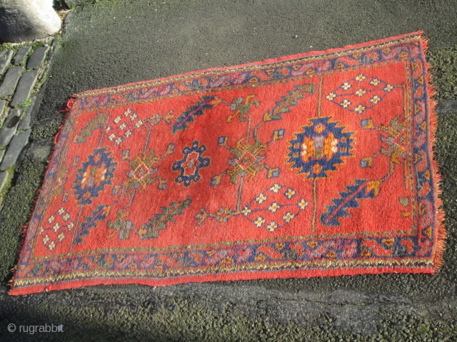 Ushak/Oushak rug, very dusty, end losses, late 19th.century/c1900, 160 x 99cm                      