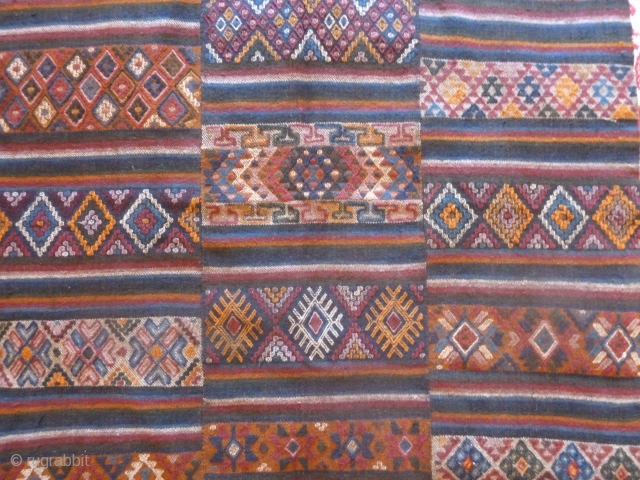 Bhutan, charkeb, around 1950, wool, 123 x 123 cm, excellent condition                      