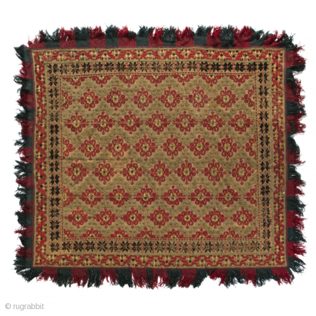 Beautiful Antique late 18th century Spanish Alpujarra Rug / becdcover
L 230 x W 196 cm

Alpujarra rugs or bed covers, produced in the Alpujarra mountains south of Granada on the Iberian Peninsula, Alpujarra  ...