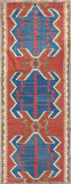 Antique 19th century Obruk kilim fragment, 64 x 170 cm. USD 550.-including shipping in the US.  Please check out my other antique Anatolian nomad and village kilims posted here on RR  ...