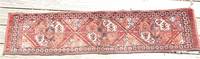 Ersari Torba
early 20th Century
5ft 1in x 1ft 1in                         