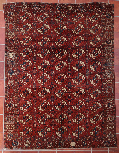 Tekke main carpet, good condition for age. 258cm x 197cm                       