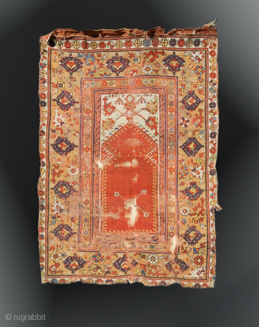 Melas Prayer Rug, Mid 19th Century, 3' 5" x 5'                       