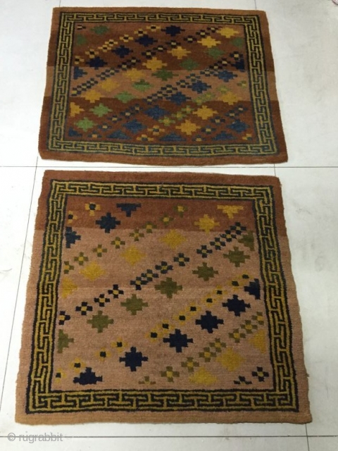 Around 1990, Tibetan rugs, s size 85 cmx74cm size 78 cmx74cm all wool, price concessions                  