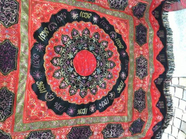 Tessuto ottomano 1900 130x140 circa                            