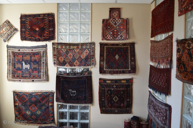 Colors for sale, Antique Luri Bahtiyar Bagfront with soumak weave.
Very good wool and design..                   