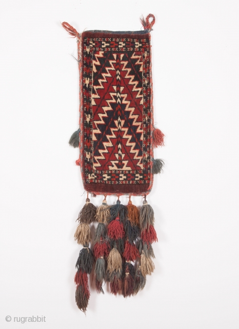 Turkmen Yamud spindle bag late 19th century and bake of kilim 
size:50 x 23 cm
                  