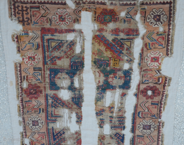 18th Century 
Central Anatolian
 Konya Rug Fragment.Size 115 x 177 Cm
                       ...