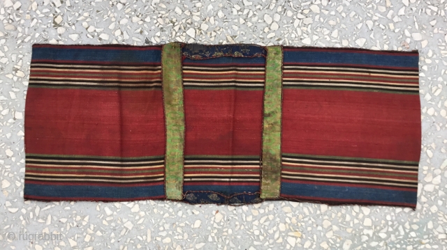 Small Shahsavan silk saddle bag, Circa 1900, in good condition, fine quality Size/ 25x63cm / 10x25 inches                