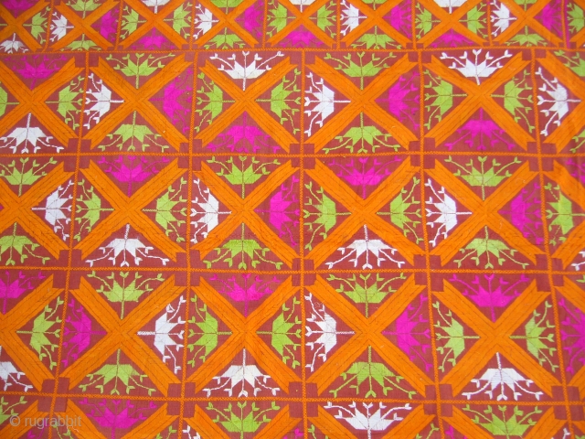 Early 20th Century,Phulkari from the valley of Swat.Very beautiful desigen with good colours.E.mail for more Info.                 