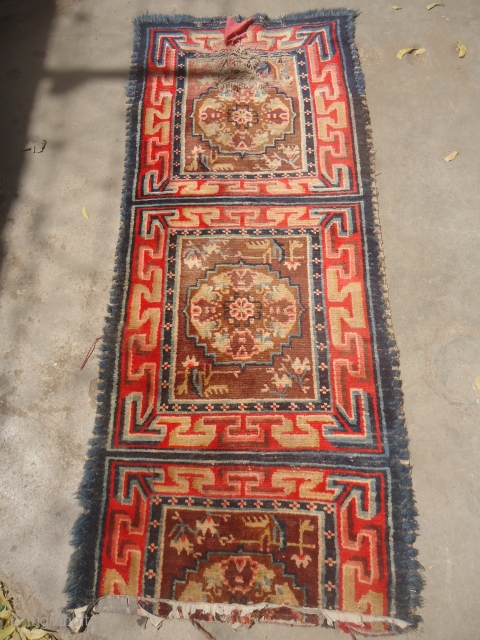 Tibet Seating runner,all good colros and very nice design,early age and beautiful design.E.mail for more info and pics.               