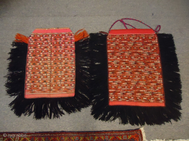 Very Fine Turkmon Saddle cover pair,nice colors and good condition.E.mail for more info.                    