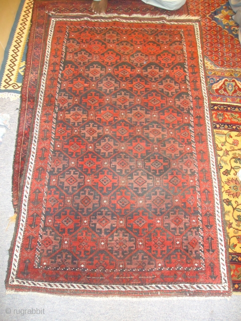 Baluch Rug with good colors and condition,nice design,fine weave.E.mail for more info.                     